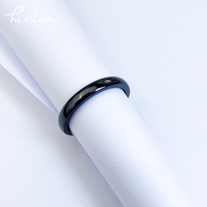 Керамическое кольцо Анаит Black